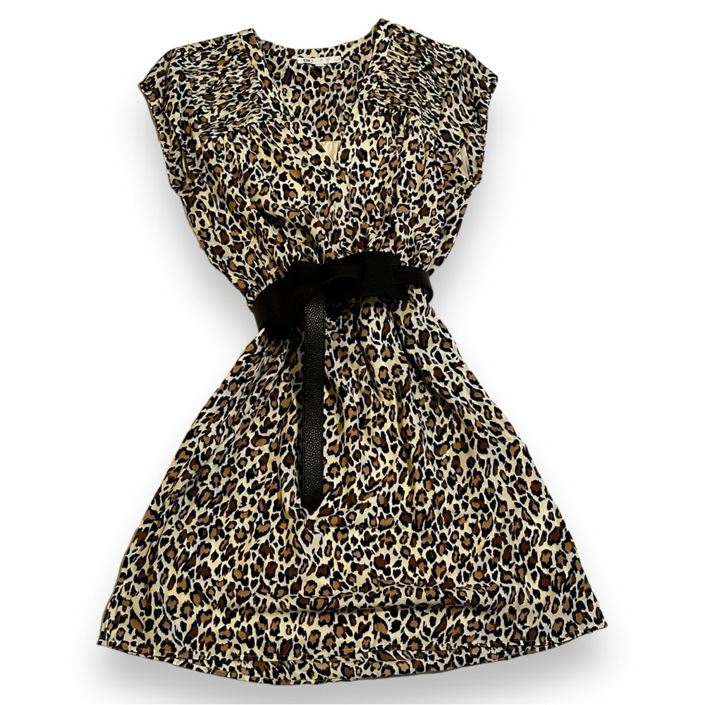 ‼️LAST CHANCE‼️🎉HP🎉 ✨NWOT✨DR2 Leopard Print Short Sleeve Dress w Pockets | Small